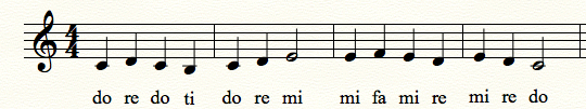 sight singing examples