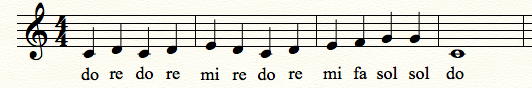 sight singing exercise