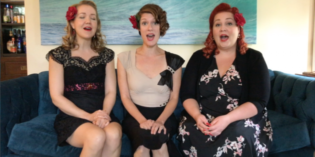 three part harmony singing